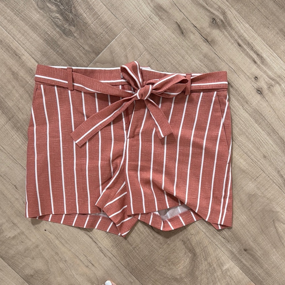 Banana Republic High Waist Brown and White Shorts